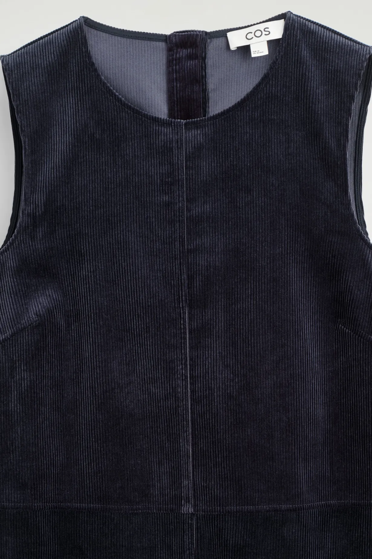 A-LINE CORDUROY MIDI DRESS