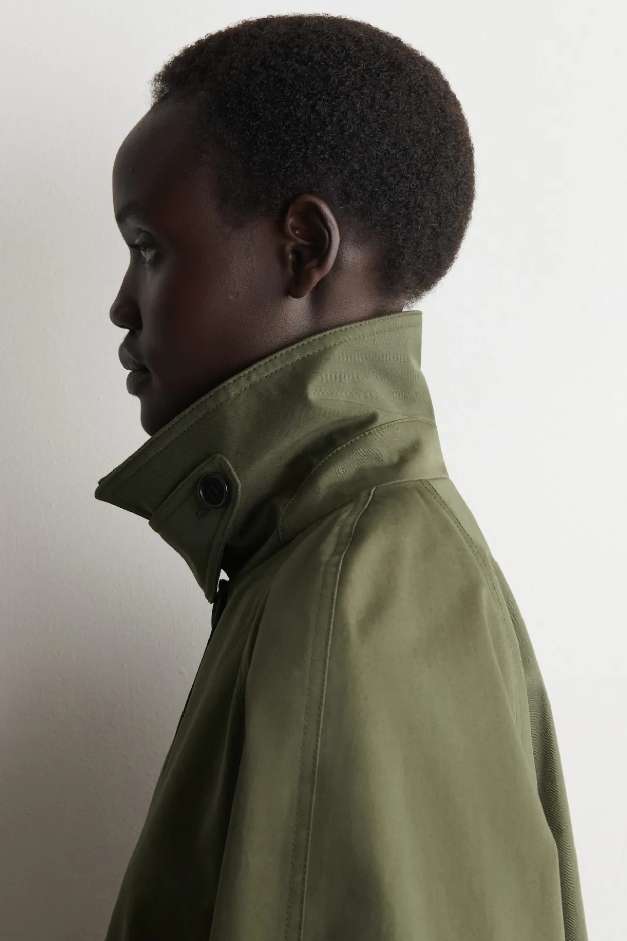 A-LINE COTTON-TWILL JACKET