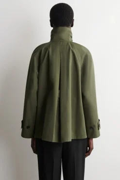 A-LINE COTTON-TWILL JACKET