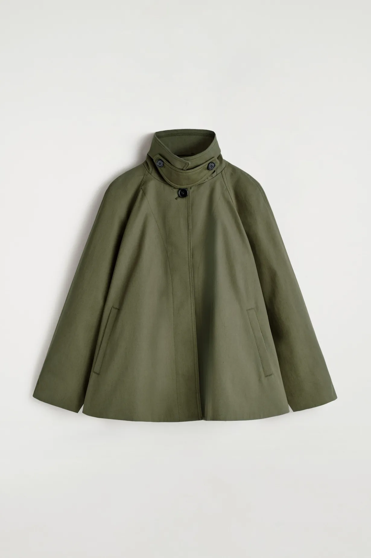 A-LINE COTTON-TWILL JACKET