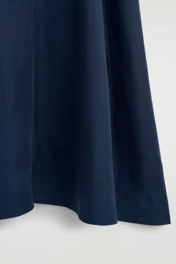 A-LINE LINEN-BLEND MAXI DRESS