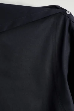 ASYMMETRIC COTTON BLOUSE