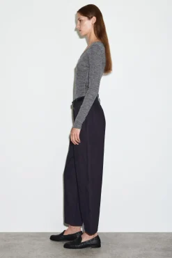 BARREL-LEG COTTON CHINOS