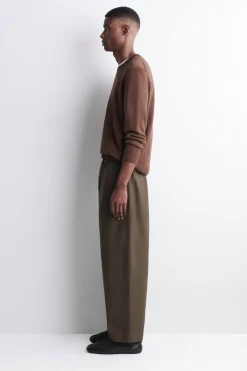 BARREL-LEG DRAWSTRING PANTS