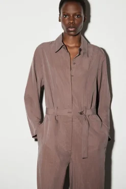 BELTED MODAL COVERALL