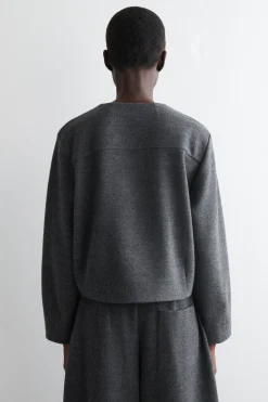 BOILED MERINO WOOL CARDIGAN
