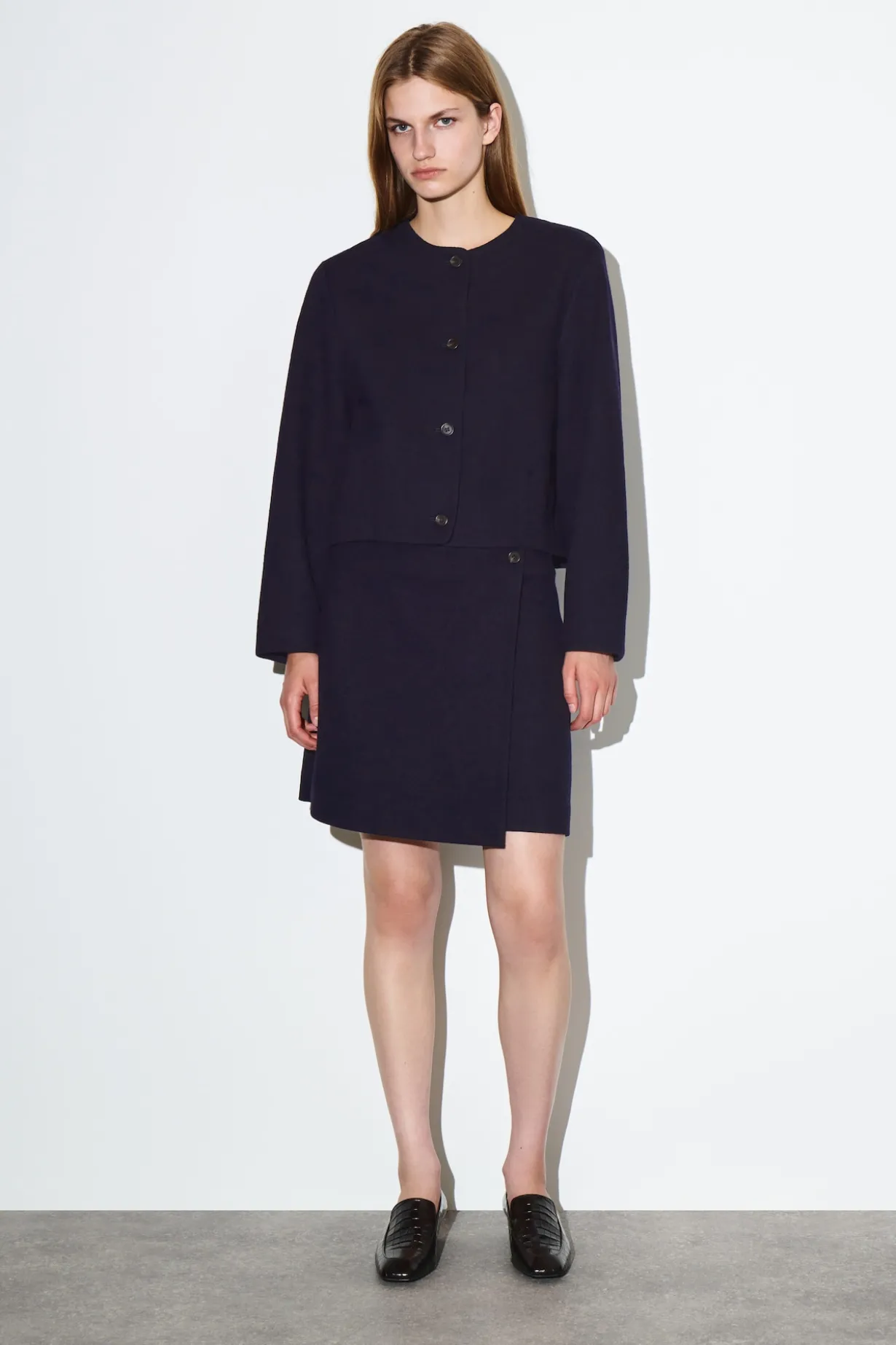BOILED MERINO WOOL CARDIGAN