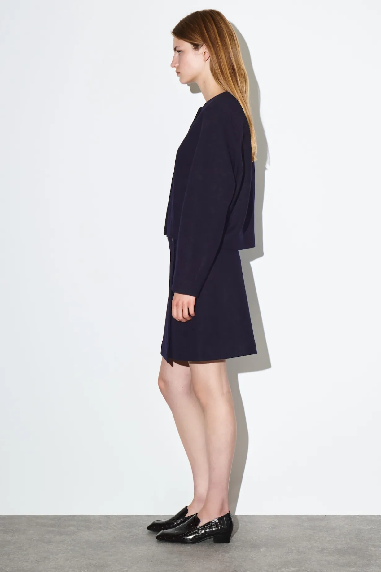 BOILED MERINO WOOL CARDIGAN