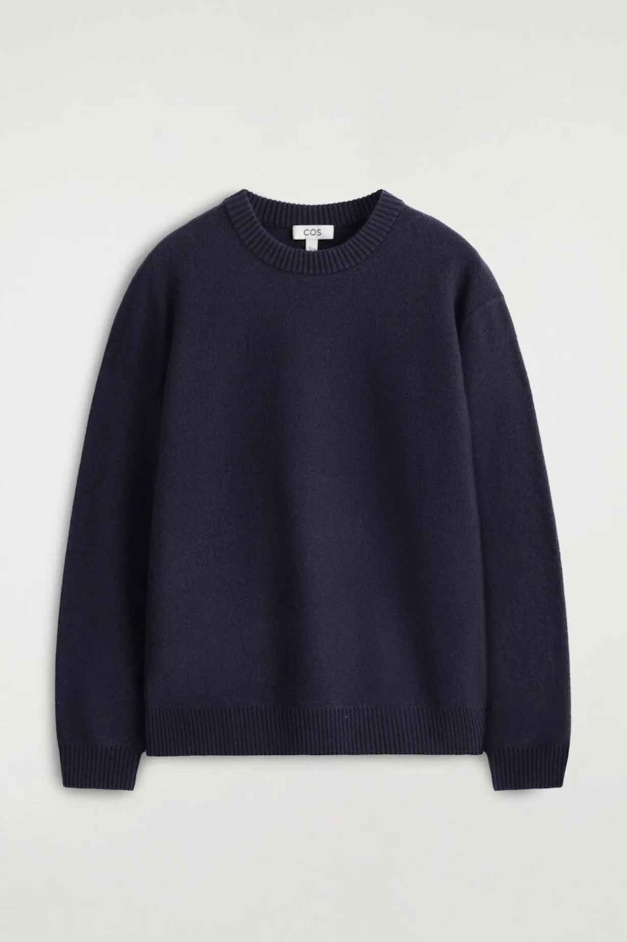 BOILED-WOOL CREW-NECK SWEATER