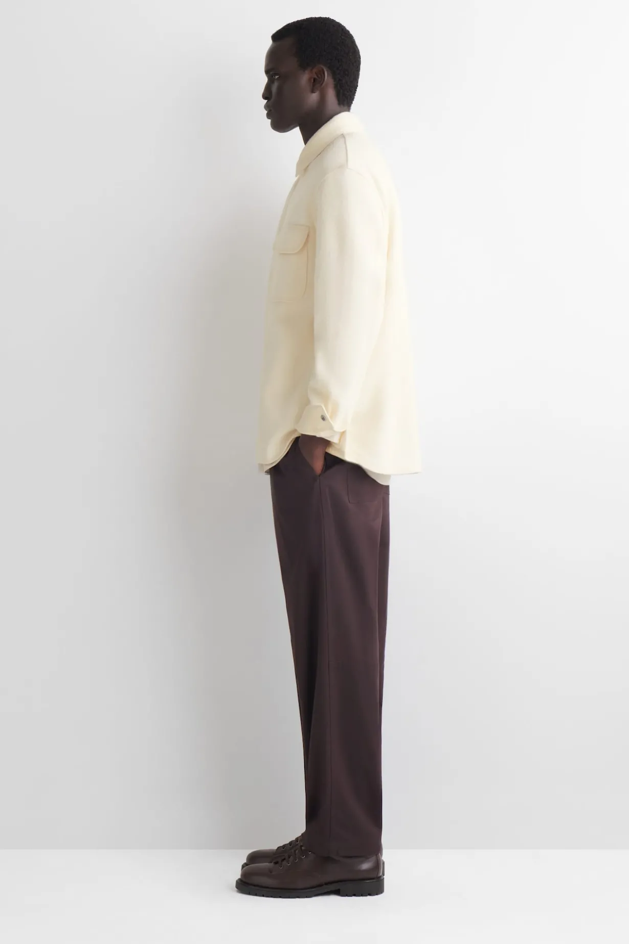 BOILED-WOOL OVERSHIRT