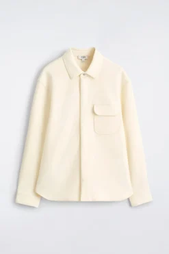 BOILED-WOOL OVERSHIRT