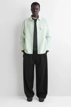 BOILED-WOOL OVERSHIRT