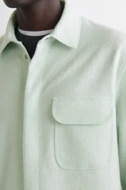 BOILED-WOOL OVERSHIRT