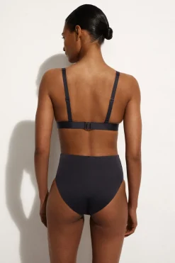 BONDED-SCUBA HIGH-WAISTED BIKINI BRIEFS