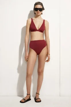 BONDED-SCUBA HIGH-WAISTED BIKINI BRIEFS
