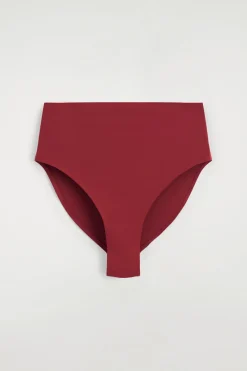 BONDED-SCUBA HIGH-WAISTED BIKINI BRIEFS