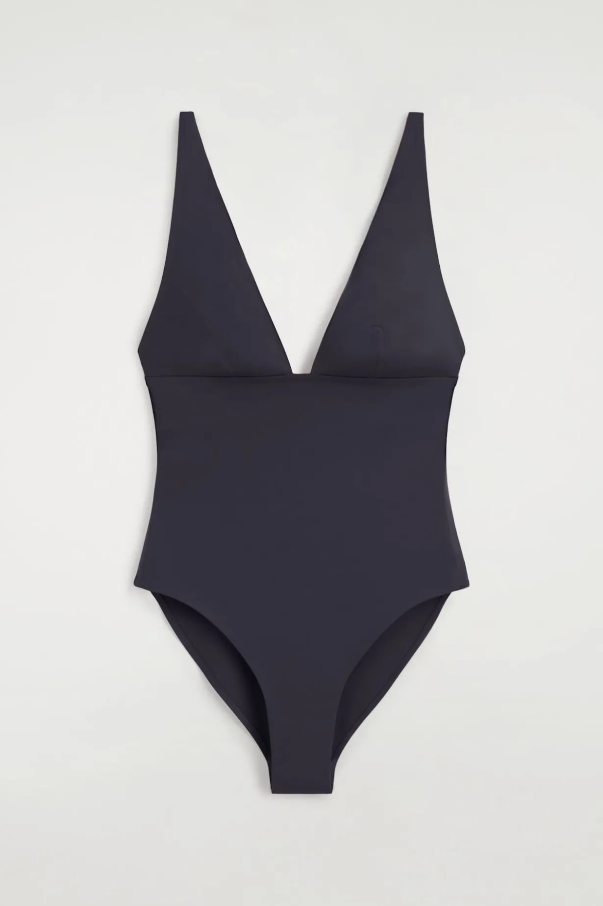 BONDED-SCUBA V-NECK SWIMSUIT