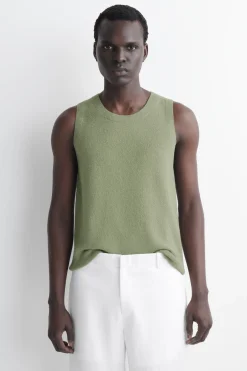 BOUCLÉ-KNIT TANK TOP
