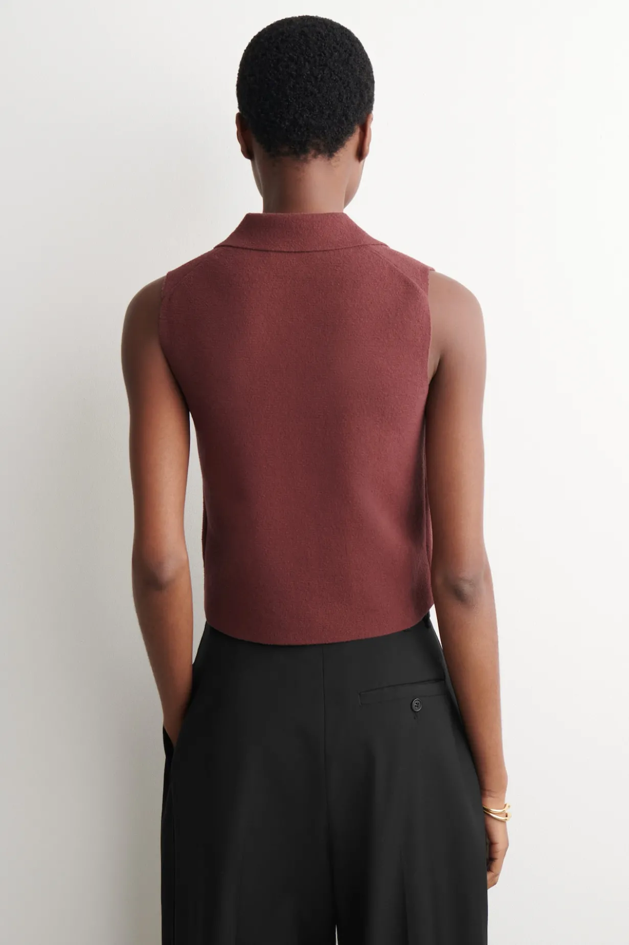 BOUCLÉ-KNIT VEST