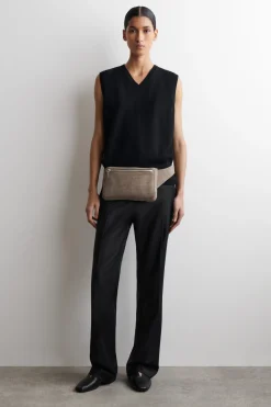 BRUNSWICK BELT BAG - CROC-EFFECT SUEDE