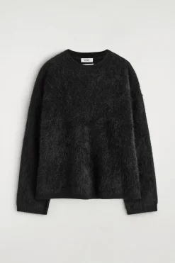 BRUSHED-CASHMERE CREW-NECK SWEATER