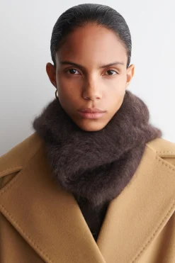 BRUSHED-CASHMERE HOOD