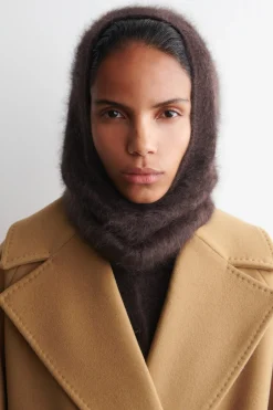 BRUSHED-CASHMERE HOOD