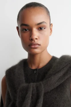 BRUSHED-CASHMERE VEST
