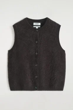 BRUSHED-CASHMERE VEST