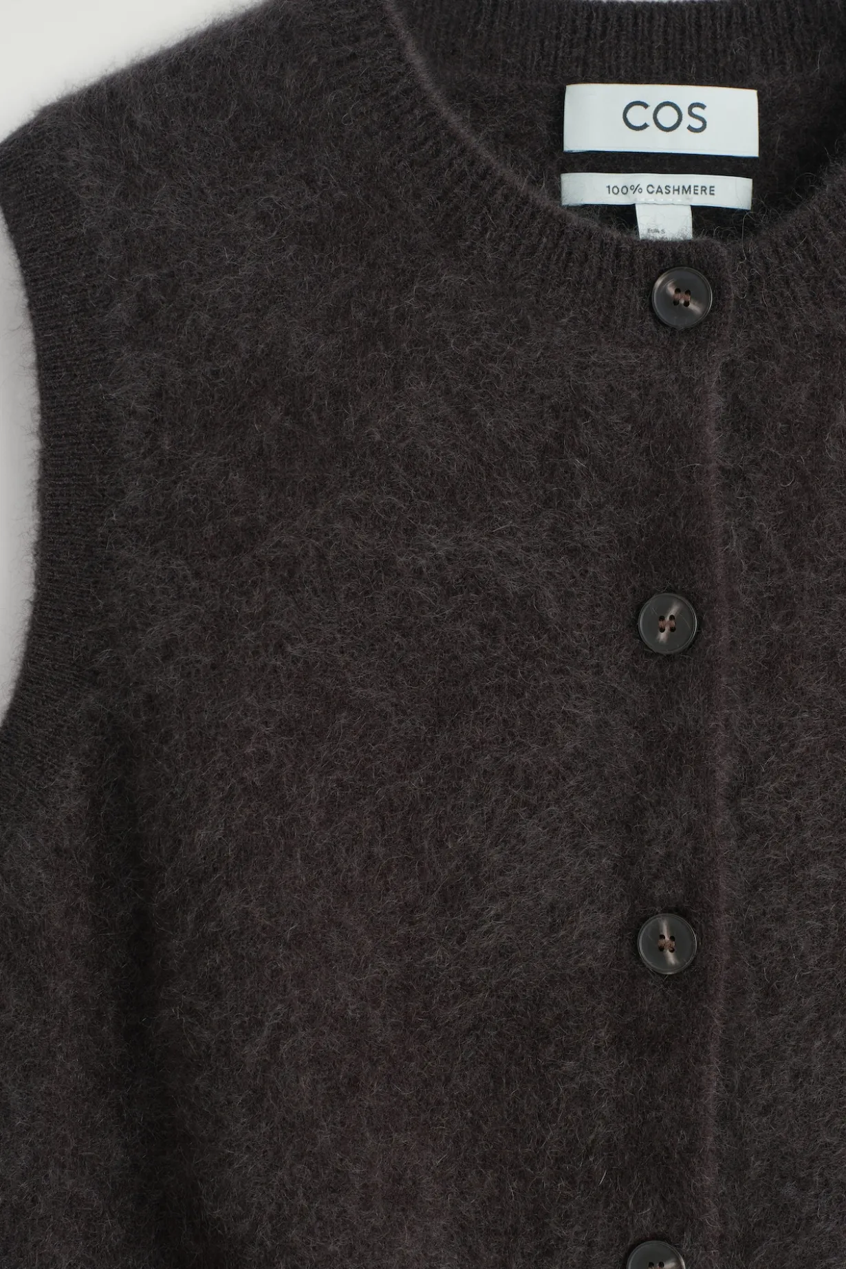 BRUSHED-CASHMERE VEST