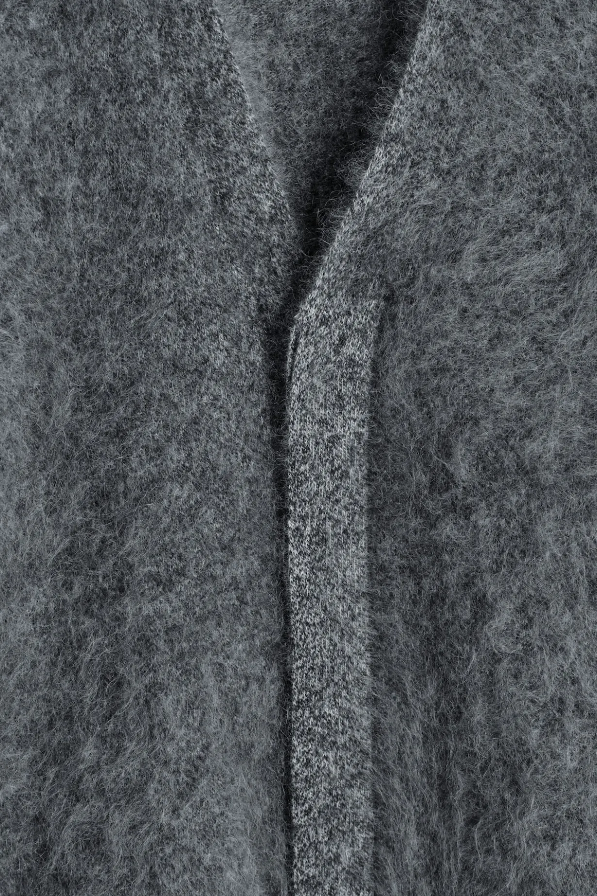 BRUSHED-CASHMERE V-NECK CARDIGAN
