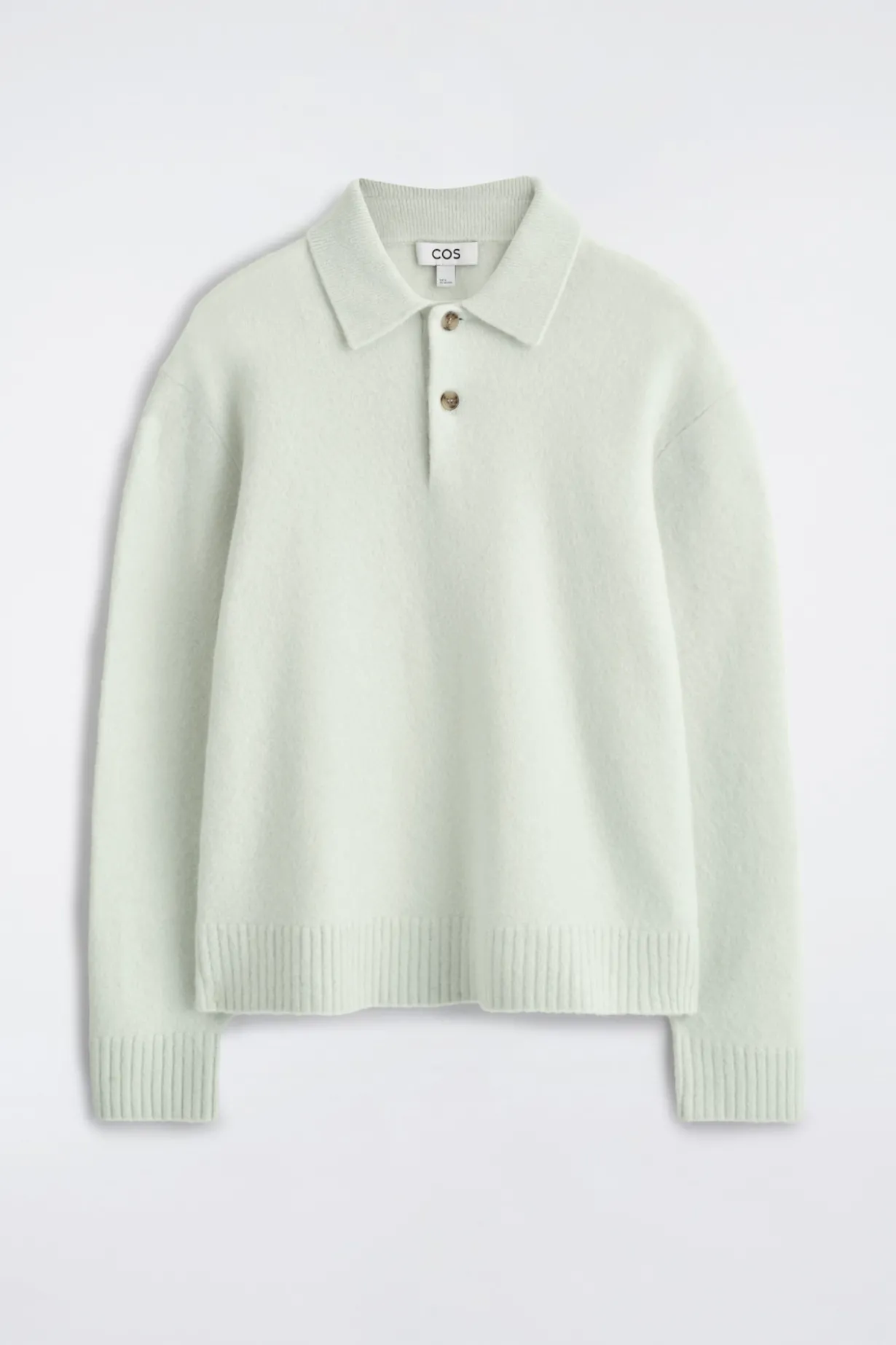BRUSHED-WOOL POLO SHIRT