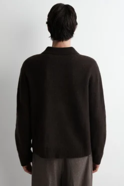 BRUSHED-WOOL POLO SHIRT