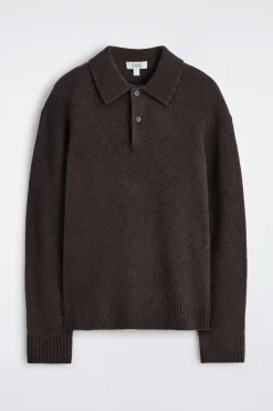BRUSHED-WOOL POLO SHIRT