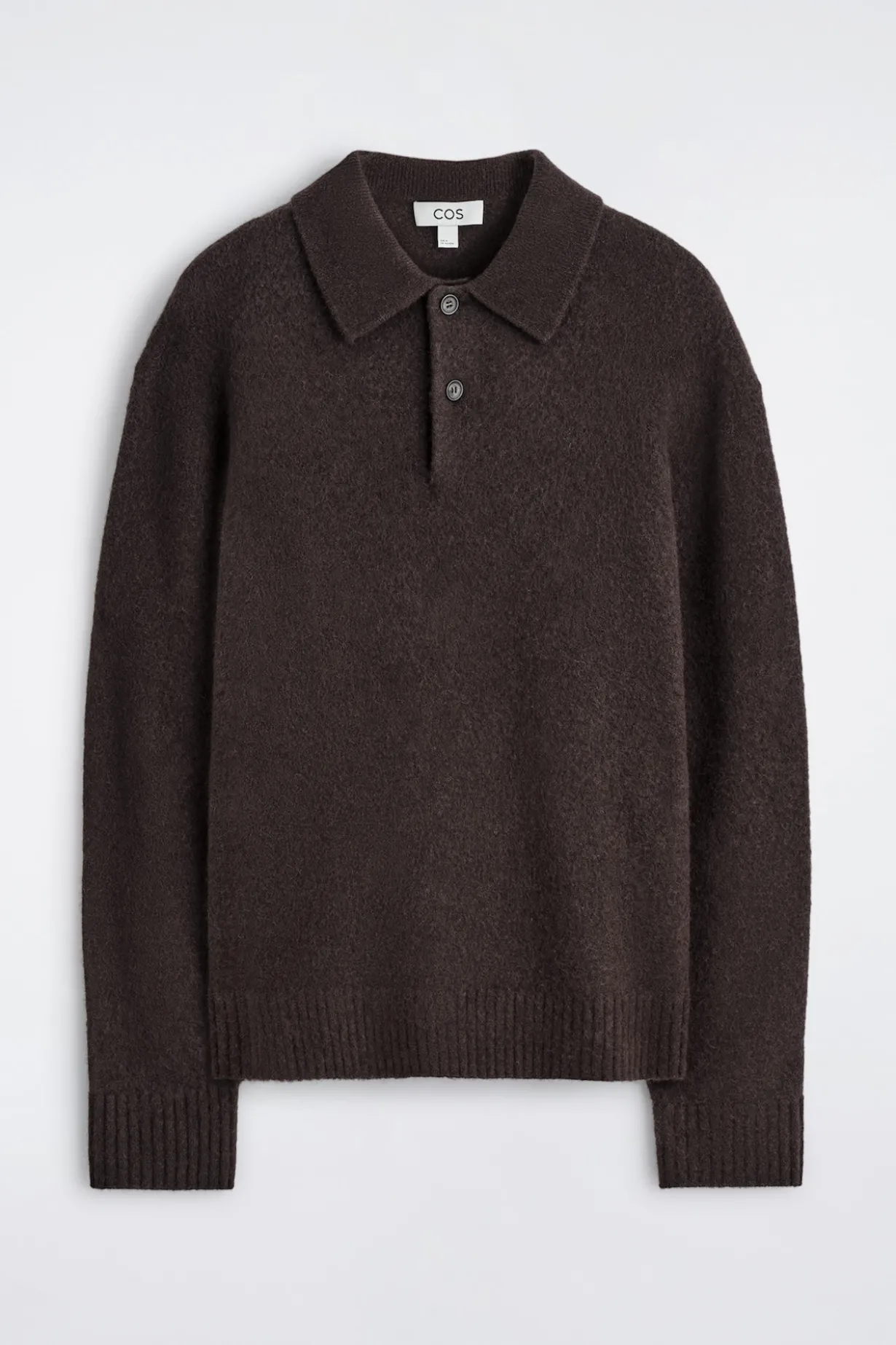 BRUSHED-WOOL POLO SHIRT