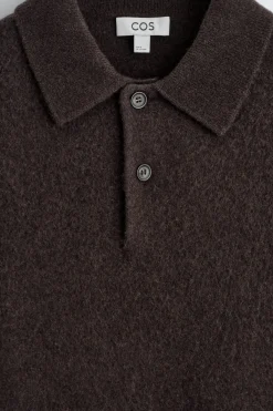 BRUSHED-WOOL POLO SHIRT
