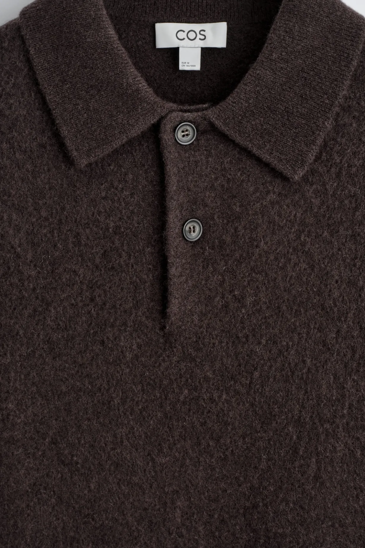 BRUSHED-WOOL POLO SHIRT