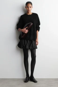 BUBBLE-HEM MINI SKIRT