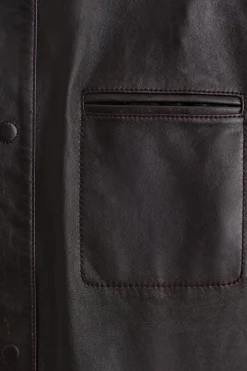 BURNISHED NAPPA LEATHER JACKET