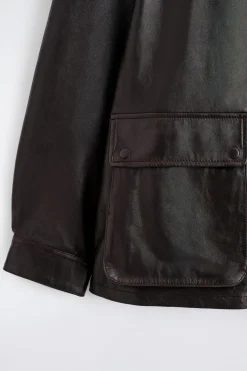 BURNISHED NAPPA LEATHER JACKET