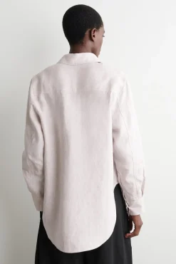BUTTON-DOWN COLLAR LINEN SHIRT