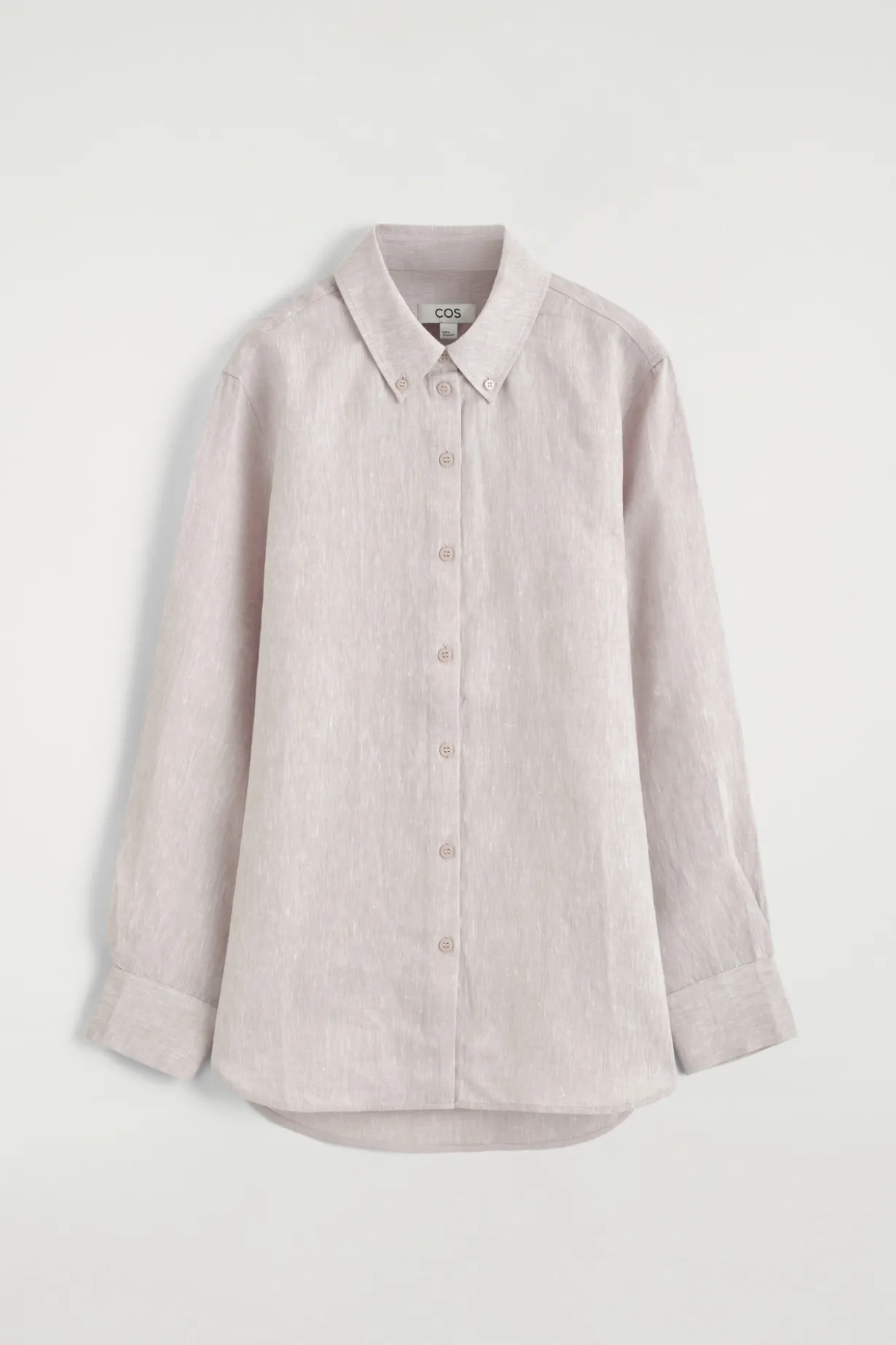 BUTTON-DOWN COLLAR LINEN SHIRT