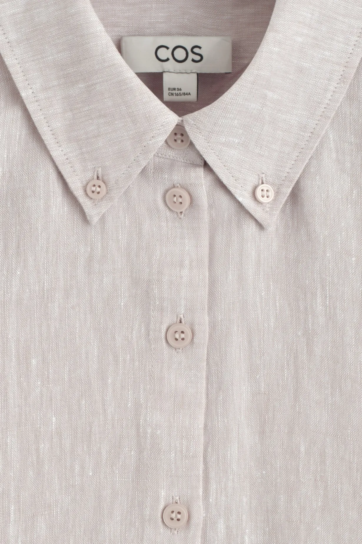 BUTTON-DOWN COLLAR LINEN SHIRT