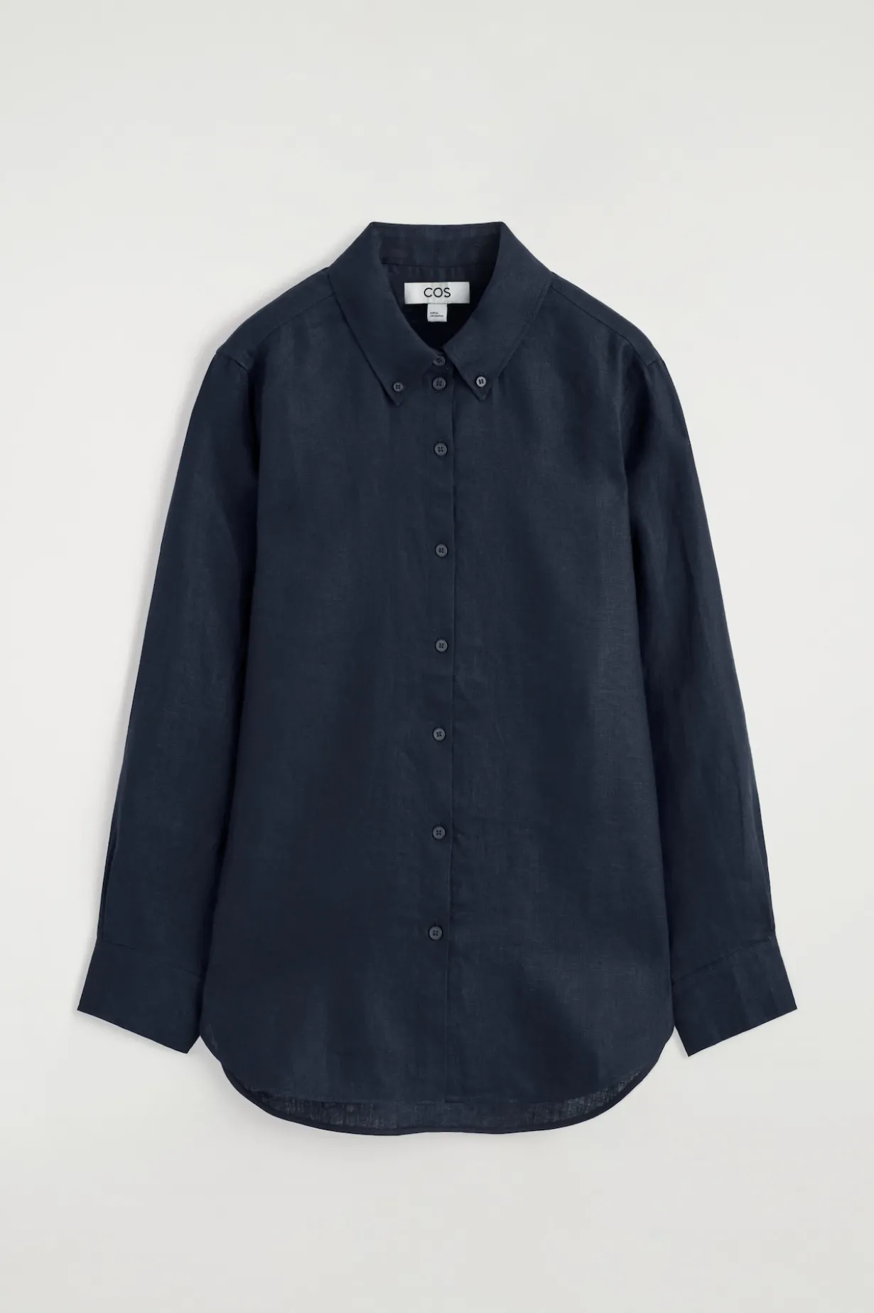 BUTTON-DOWN COLLAR LINEN SHIRT