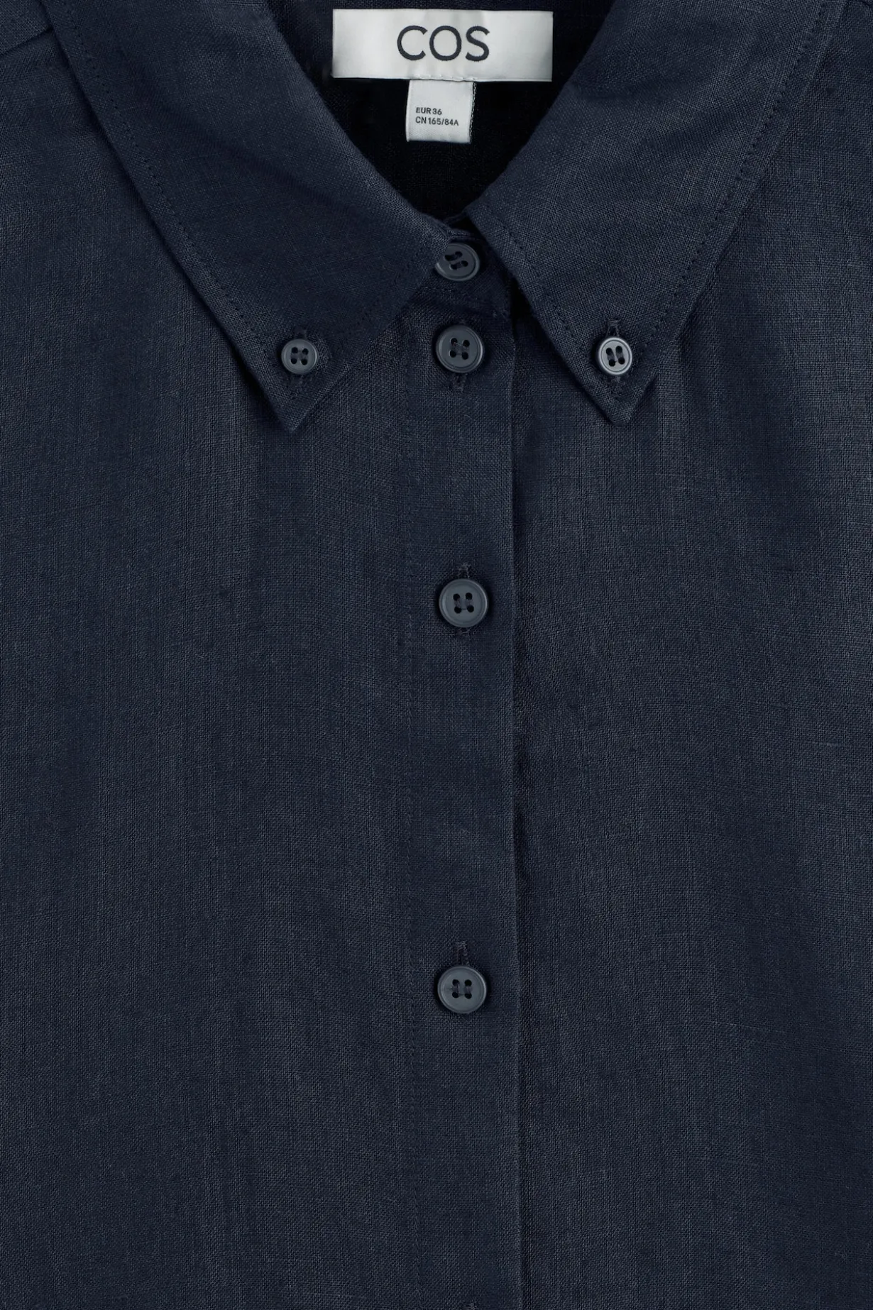 BUTTON-DOWN COLLAR LINEN SHIRT