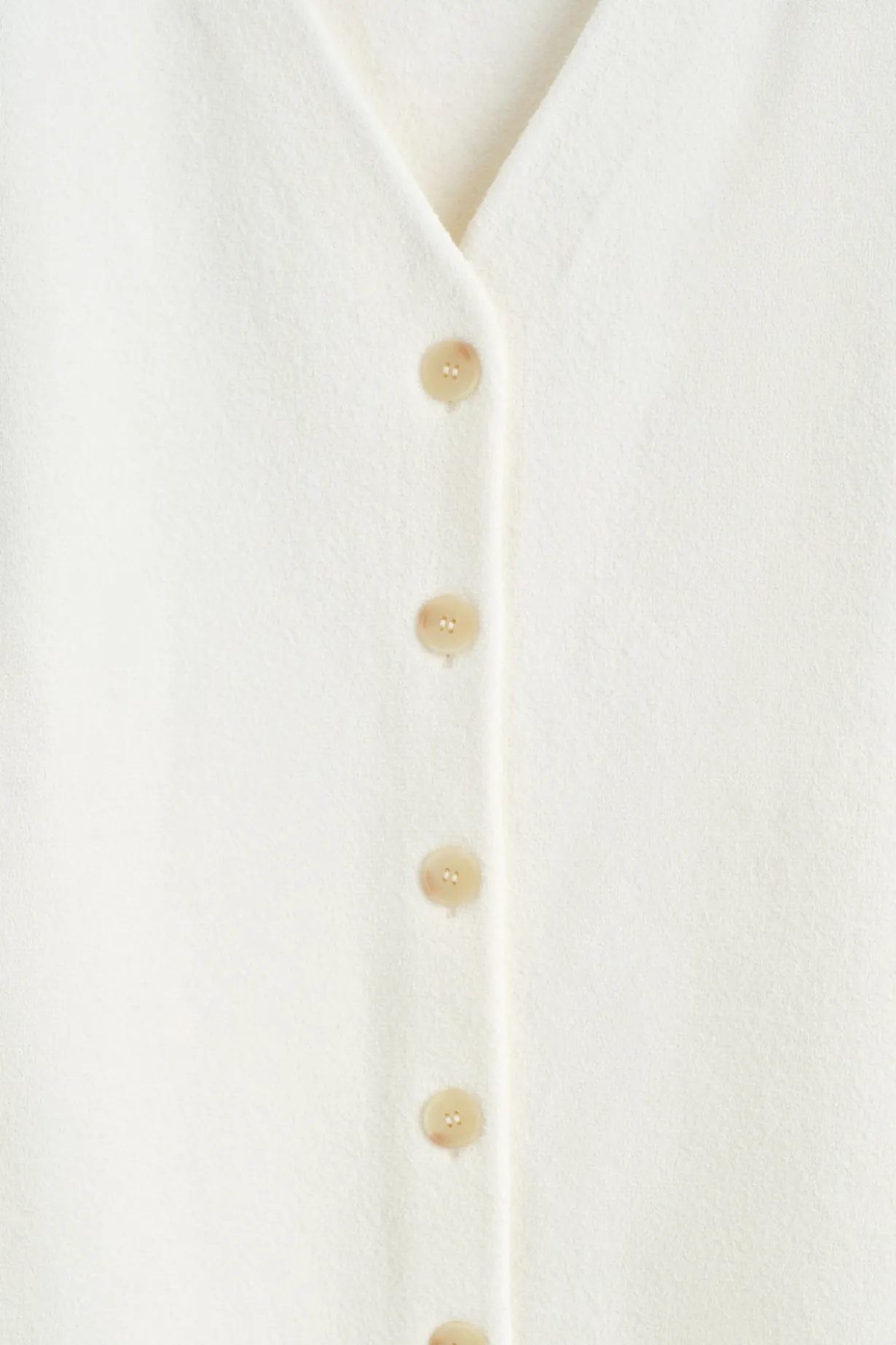 BUTTONED MILANO-KNIT MINI DRESS