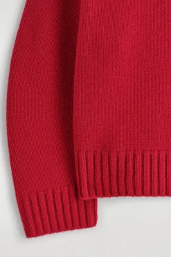 CASHMERE MOCK-NECK SWEATER