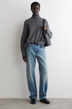 CASHMERE MOCK-NECK SWEATER