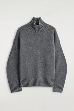 CASHMERE MOCK-NECK SWEATER