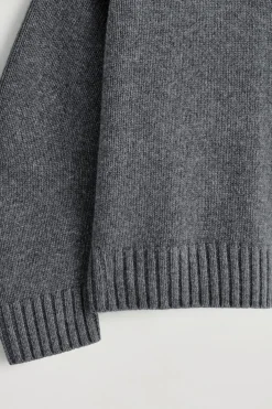 CASHMERE MOCK-NECK SWEATER